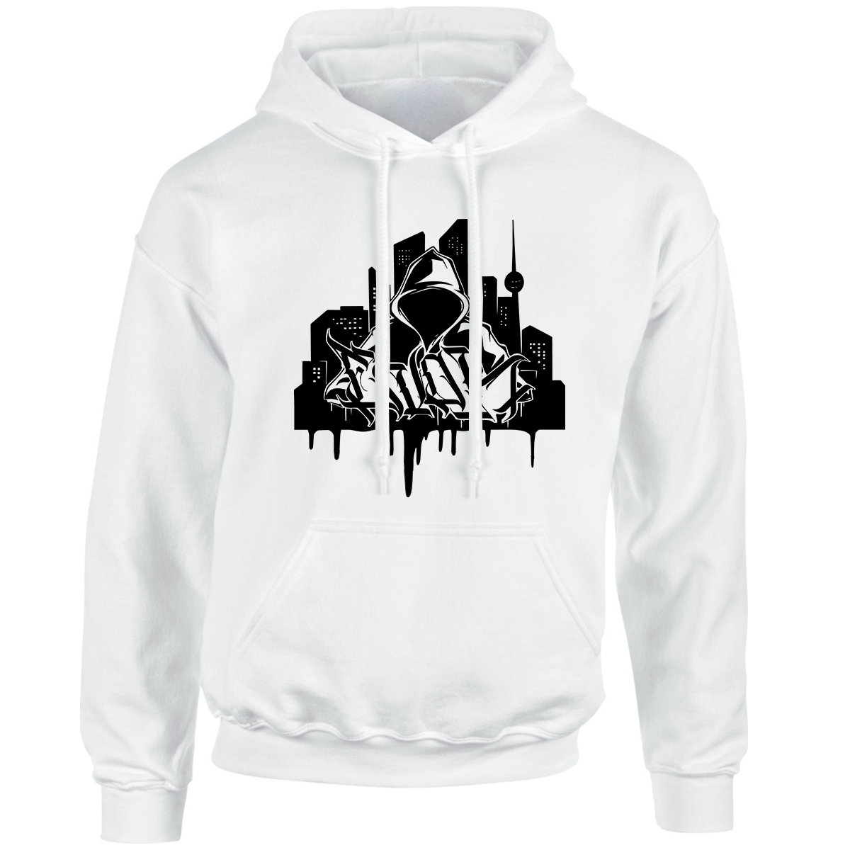 Bild von Evok 'Skyline' - HOODY (weiß)